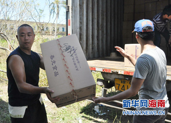 春光食品向重灾区捐赠物资
